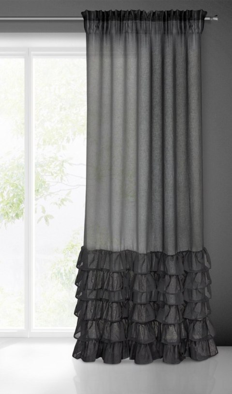 FIRANA GOTOWA DOLLY NA TAŚMIE 140 X 250 CM CZARNY