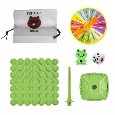 Gra zręcznościowa balansujące skaczące żabki drzewo 50el dla dzieci 96A