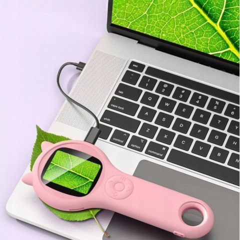 Przenośny ręczny mikroskop elektroniczny dla dzieci 500x 2'' aparat 355R