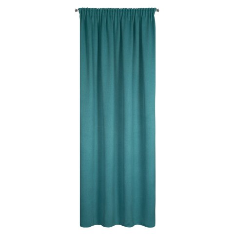 ZASŁONA GOTOWA CARLO NA TAŚMIE 130 X 300 CM CIEMNOTURKUSOWY