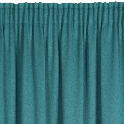 ZASŁONA GOTOWA CARLO NA TAŚMIE 130 X 300 CM CIEMNOTURKUSOWY