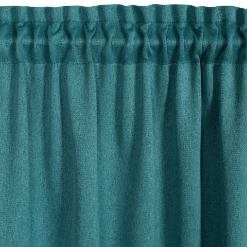 ZASŁONA GOTOWA CARLO NA TAŚMIE 130 X 300 CM CIEMNOTURKUSOWY