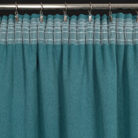 ZASŁONA GOTOWA CARLO NA TAŚMIE 130 X 300 CM CIEMNOTURKUSOWY