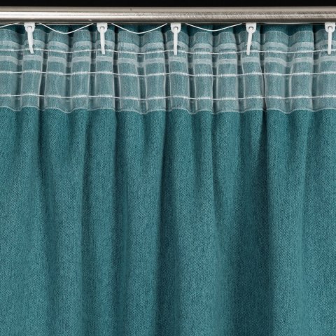 ZASŁONA GOTOWA CARLO NA TAŚMIE 130 X 300 CM CIEMNOTURKUSOWY