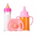 Zestaw magiczna butelka mleko bidon sok smoczek dla lalki HX853-1