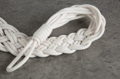 SZNUR DEKORACYJNY DAMLA 70 CM BIAŁY