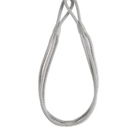 SZNUR DEKORACYJNY LANA 77 CM SREBRNY