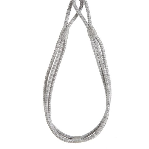 SZNUR DEKORACYJNY LANA 77 CM SREBRNY