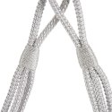 SZNUR DEKORACYJNY LANA 77 CM SREBRNY