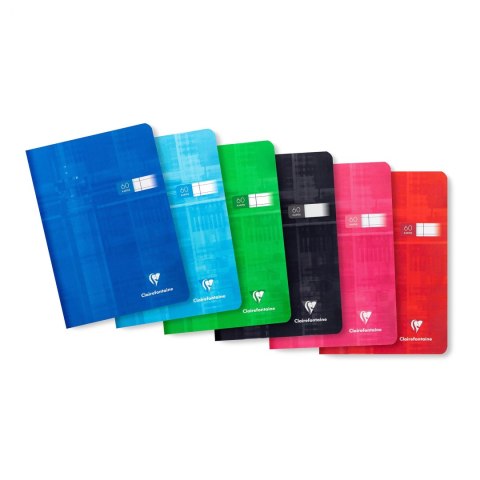 Zeszyt A5 60 kartek, w linie, papier 90g, mix kolorów CLAIREFONTAINE 63555AMXC