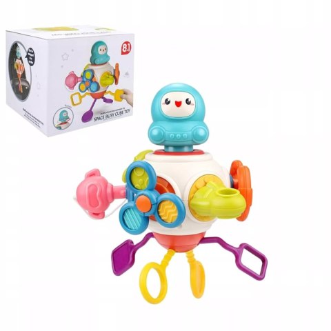 Edukacyjna kostka sensoryczna interaktywna 8w1 dla niemowląt 18m+ 688-76