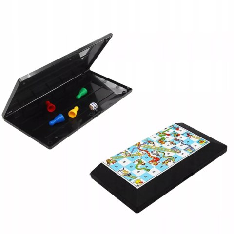 Gra planszowa węże i drabiny klasyczna składana plansza pionki kostka 2314