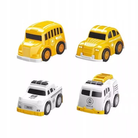 Jeździk 2w1 koparka + 4 autka rozkładany dźwig dźwięk ruchoma łyżka ZH922