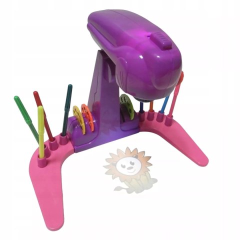 Projektor rzutnik do nauki rysowania mazaki slajdy różowy YM133