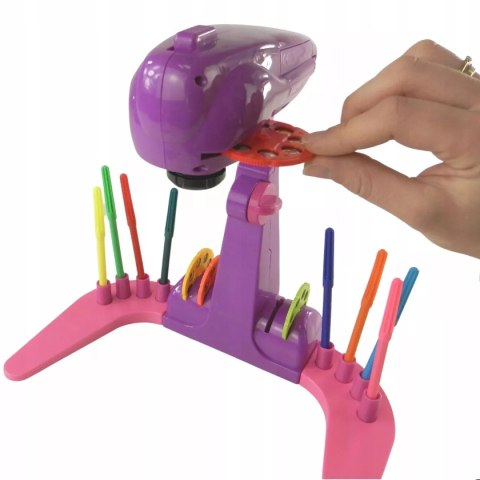 Projektor rzutnik do nauki rysowania mazaki slajdy różowy YM133