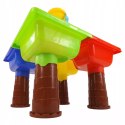 Stolik do piasku i do wody delfin młyn łopatka grabki foremki 25 el 9829