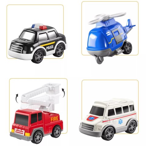 Zestaw laweta autka ambulans straż tir policja dźwięk światło SX600-21A