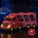 Zestaw strażacki laweta pojazdów straż pożarna tir dźwięk światło SX700-11