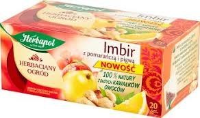 Herbata owocowa HERBAPOL HERBACIANY OGRÓD Imbir z Pomarańczą i Pigwą 20tb