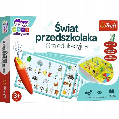 Gra planszowa edukacyjna Świat Przedszkolaka magiczny ołówek Trefl 02112