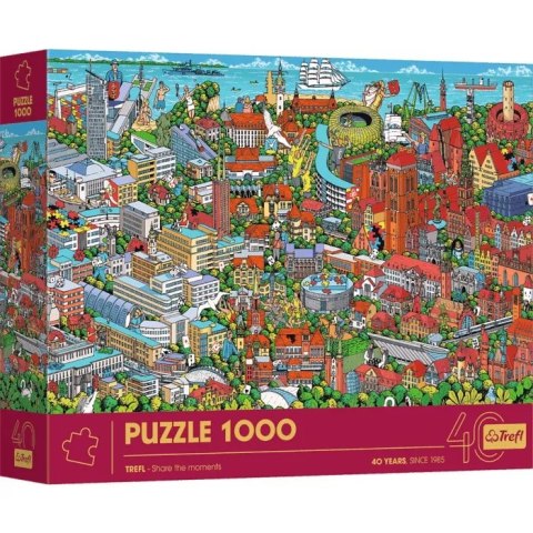 Jubileuszowe puzzle Trefla 1000 elementów trójmiasto Trefl 10924