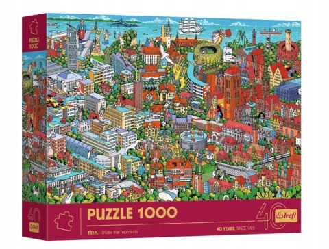 Jubileuszowe puzzle Trefla 1000 elementów trójmiasto Trefl 10924