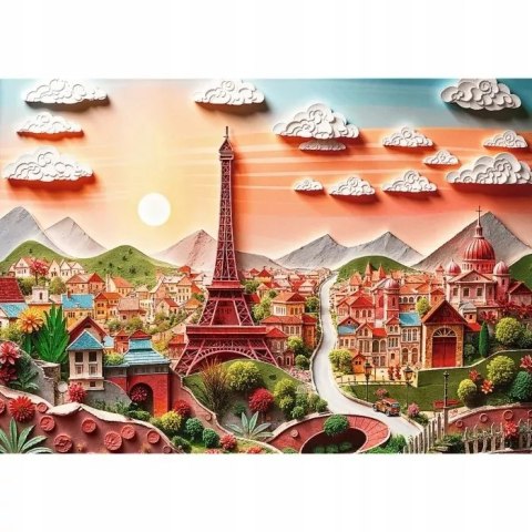 Puzzle z efektem 3D 1000 elementów 40-lecie Paryż Trefl 40044