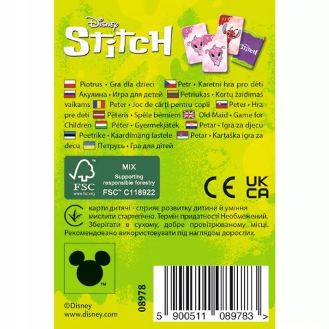 Karty Piotruś Lilo i Stitch Disney +4 Trefl 08978