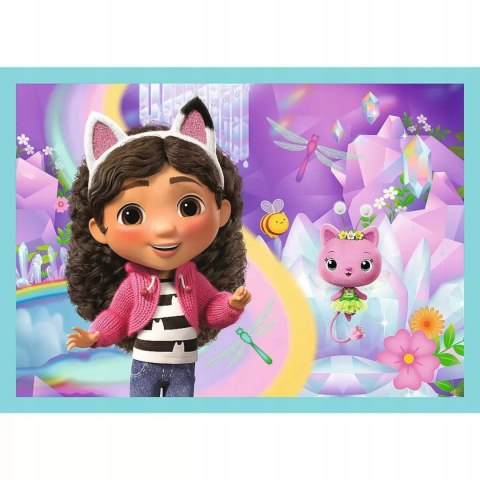 Koci domek Gabi puzzle 4 w 1 Wielka przygoda Gabby Trefl 34670