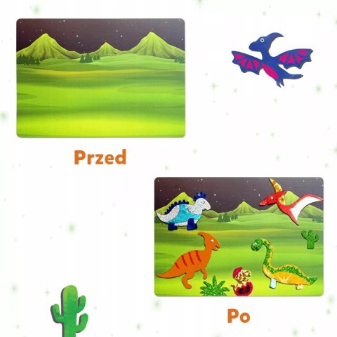 Skillmatics Foil Fun zestaw Kraina dinozaurów Trefl 62606