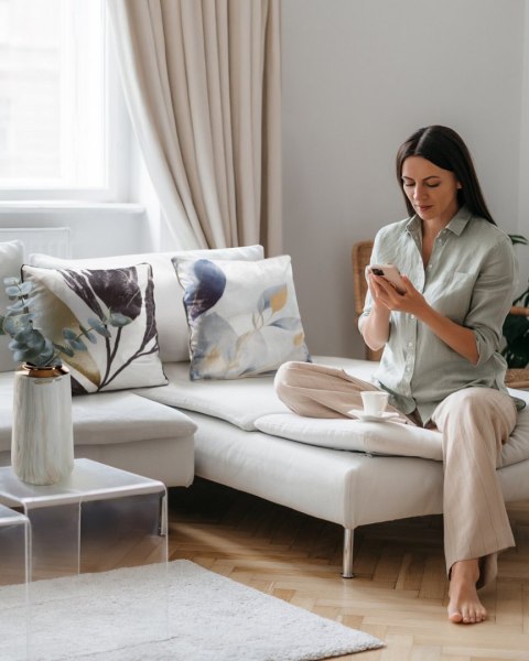 WAZON DEKORACYJNY EUROFIRANY ALIANA (02) 15 X 15 X 25 CM BEŻOWY