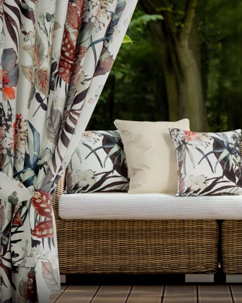 ZASŁONA EUROFIRANY GOTOWA GARDEN 21 NA TAŚMIE 155 X 200 CM BIAŁY