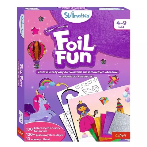Skillmatics Foil Fun Zestaw Kreatywny Jednorożce i Księżniczki Trefl 62602