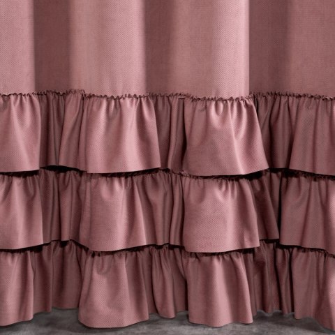 ZASŁONA GOTOWA MEGI 140 X 250 CM CIEMNORÓŻOWY