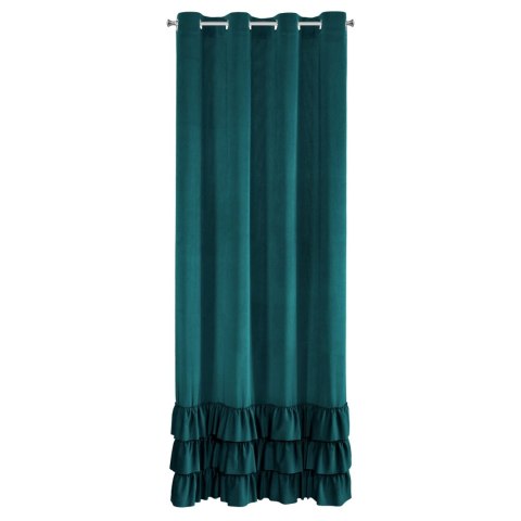 ZASŁONA GOTOWA MEGI 140 X 250 CM CIEMNOTURKUSOWY