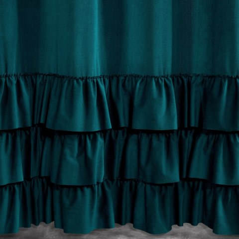 ZASŁONA GOTOWA MEGI 140 X 250 CM CIEMNOTURKUSOWY