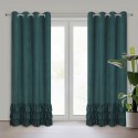ZASŁONA GOTOWA MEGI 140 X 250 CM CIEMNOZIELONY