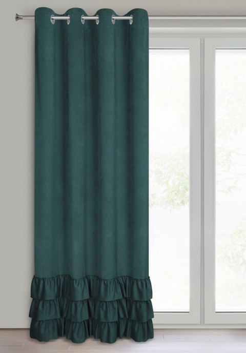 ZASŁONA GOTOWA MEGI 140 X 250 CM CIEMNOZIELONY