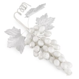 OZDOBA ŚWIĄTECZNA 552 35 X 12 CM BIAŁY