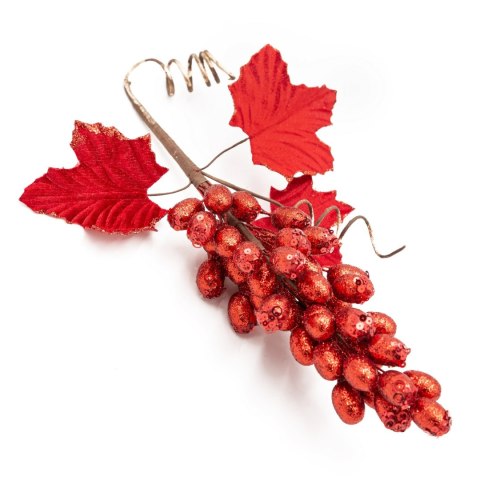 OZDOBA ŚWIĄTECZNA 552 35 X 12 CM CZERWONY