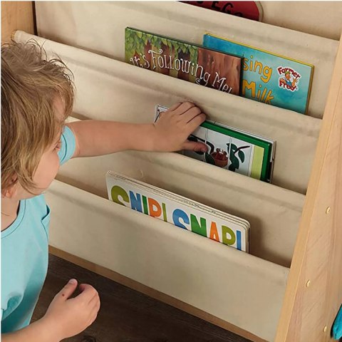 Regał na książki dla dzieci Stojak Półka Szafka Organizer Biblioteczka