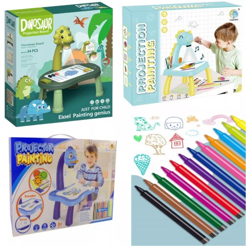 Zestaw 3 projektorów dinozaury dinozaur