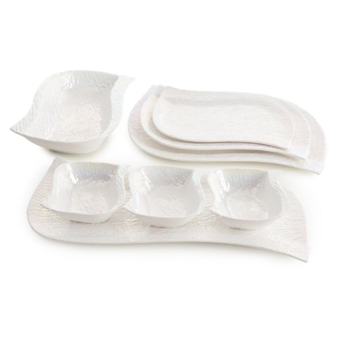 PATERA DEKORACYJNA NINA (03) 26 X 18 X 2 CM PERŁOWY