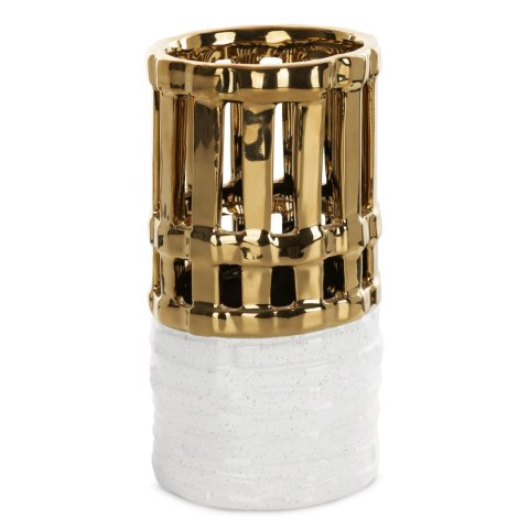 WAZON DEKORACYJNY MAELA (02) 12 X 12 X 22 CM BIAŁY