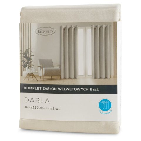 ZASŁONA GOTOWA DARLA 140 X 250 CM KREMOWY