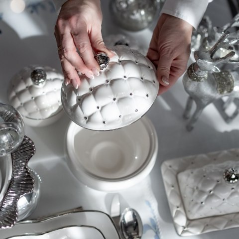 CERAMIKA 20 X 20 X 23 CM BIAŁY