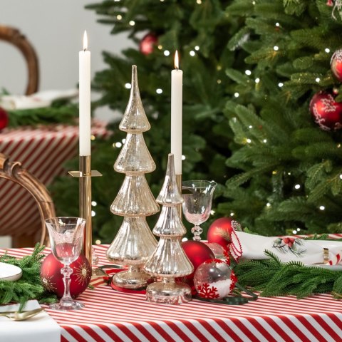 FIGURKA EUROFIRANY ŚWIATECZNA SZ170A 9 X 9 X 30 CM SREBRNY