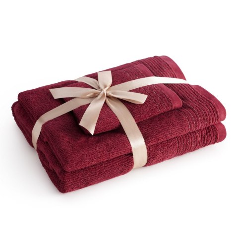 RĘCZNIK LARI (11) 50 X 90 CM BORDOWY