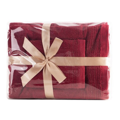 RĘCZNIK LARI (11) 50 X 90 CM BORDOWY