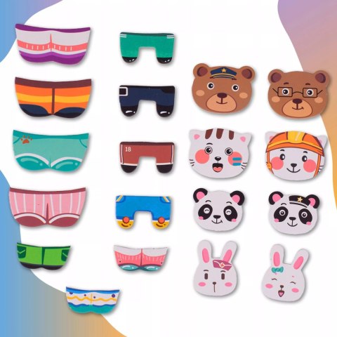 Edukacyjne Puzzle Magnetyczne Rodzinka - Kreatywna Zabawa